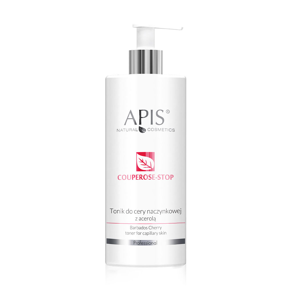 Тонік для обличчя Apis Natural Cosmetics Couperose-Stop Barbados Cherry Tonner з екстрактом ацероли, 500 мл