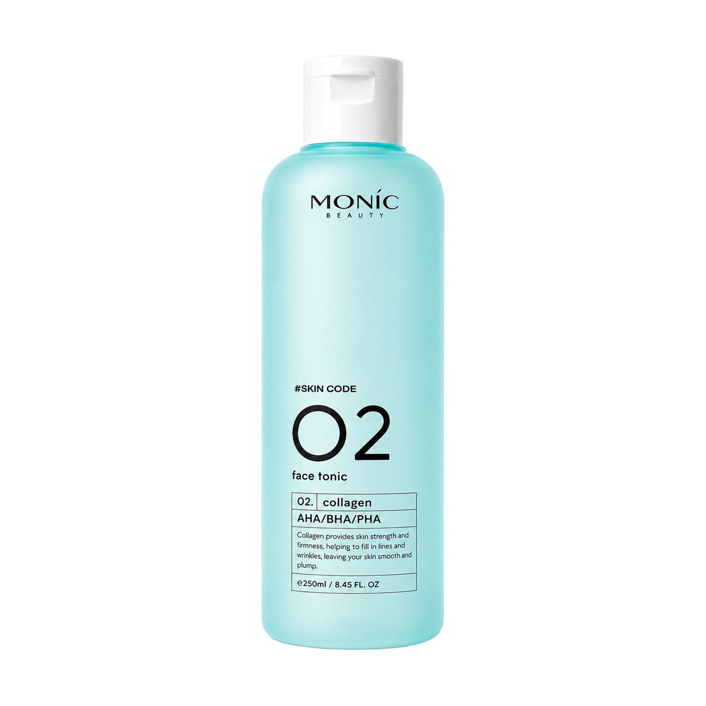 Тонік для обличчя Monic Beauty Skin Code 02 Collagen AHA/BHA/PHA Face Tonic, 250 мл